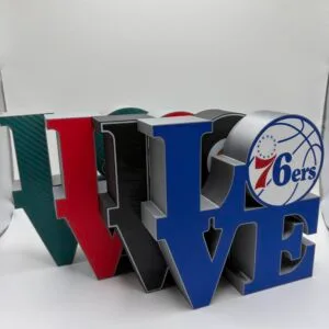 LOVE Sign with Philly Sports Logos